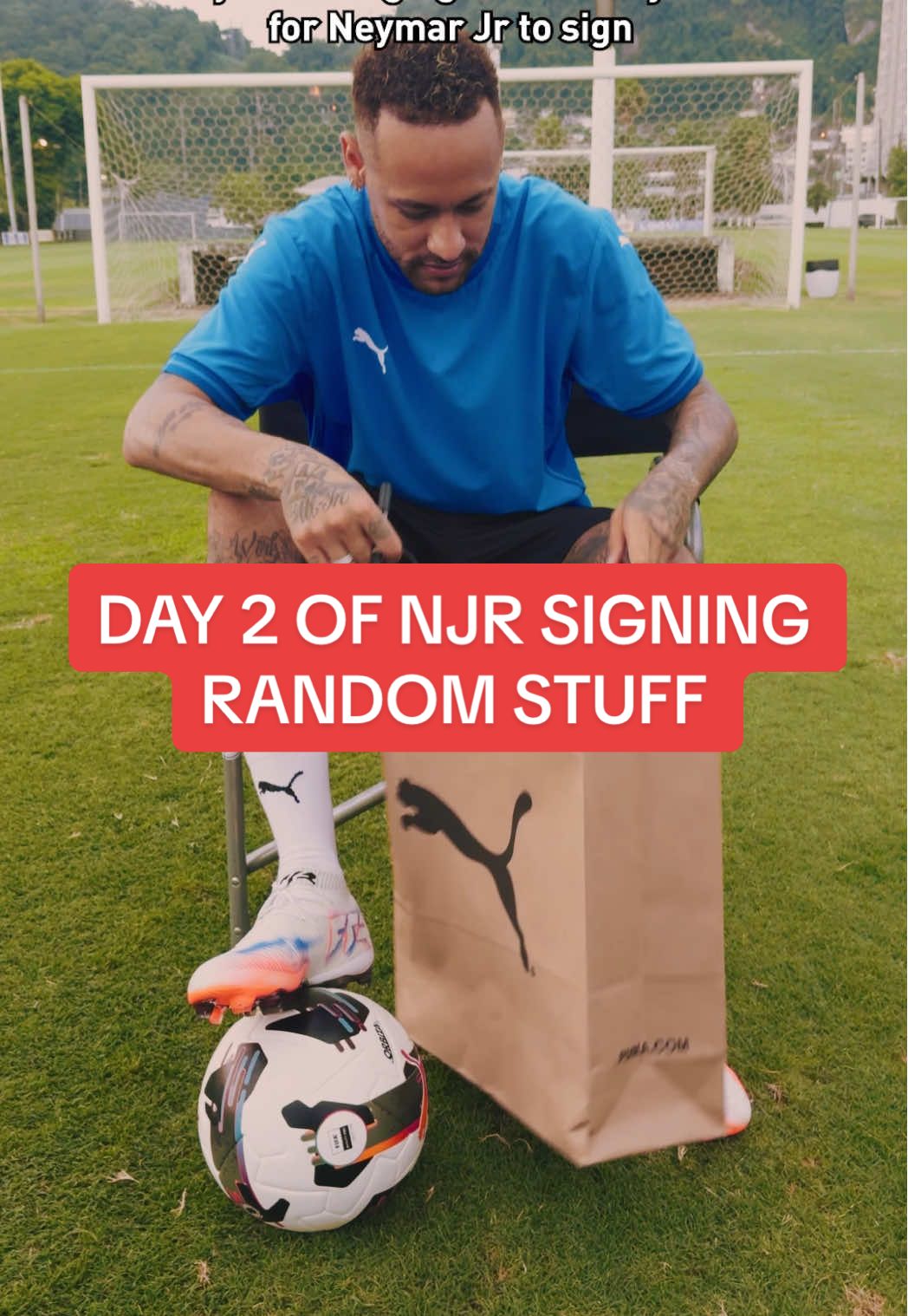 What should we make him sign next? 🤣✍️ @Enejota #PUMA #Football #NJR #NeymarJr