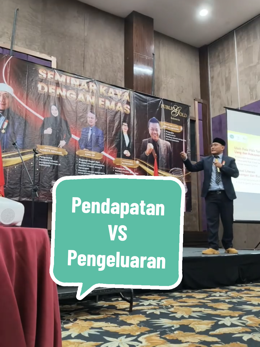 Tidak penting seberapa besar pendapatan kita, tapi lebih dari itu seberapa penting dan disiplinnya kita Mensisihkan pendapatan kita untuk di tabung.  #pengeluaran #pendapatan  #tabungemas #edukasi #seminar 