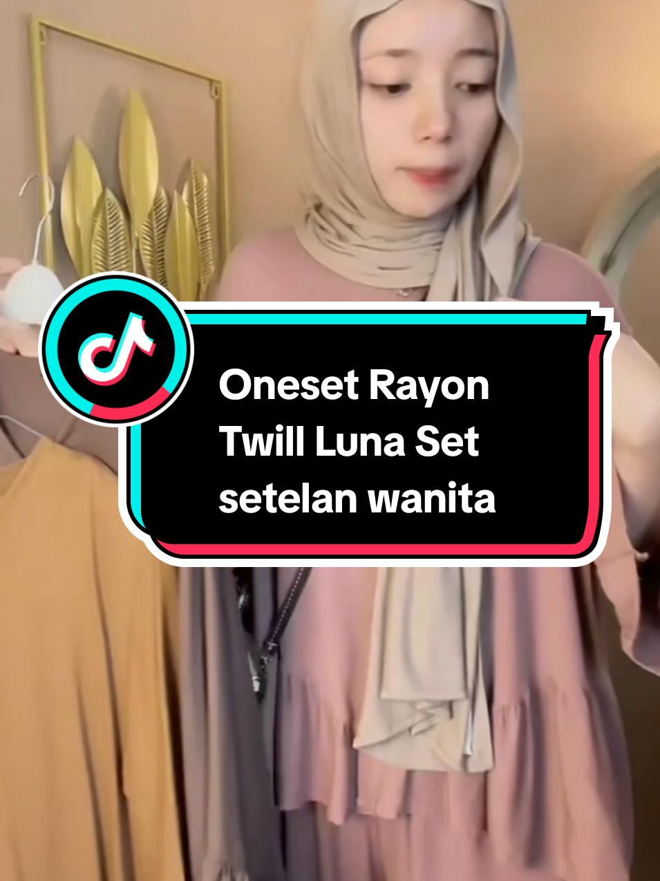 Oneset Rayon Twill Luna Set  setelan wanita