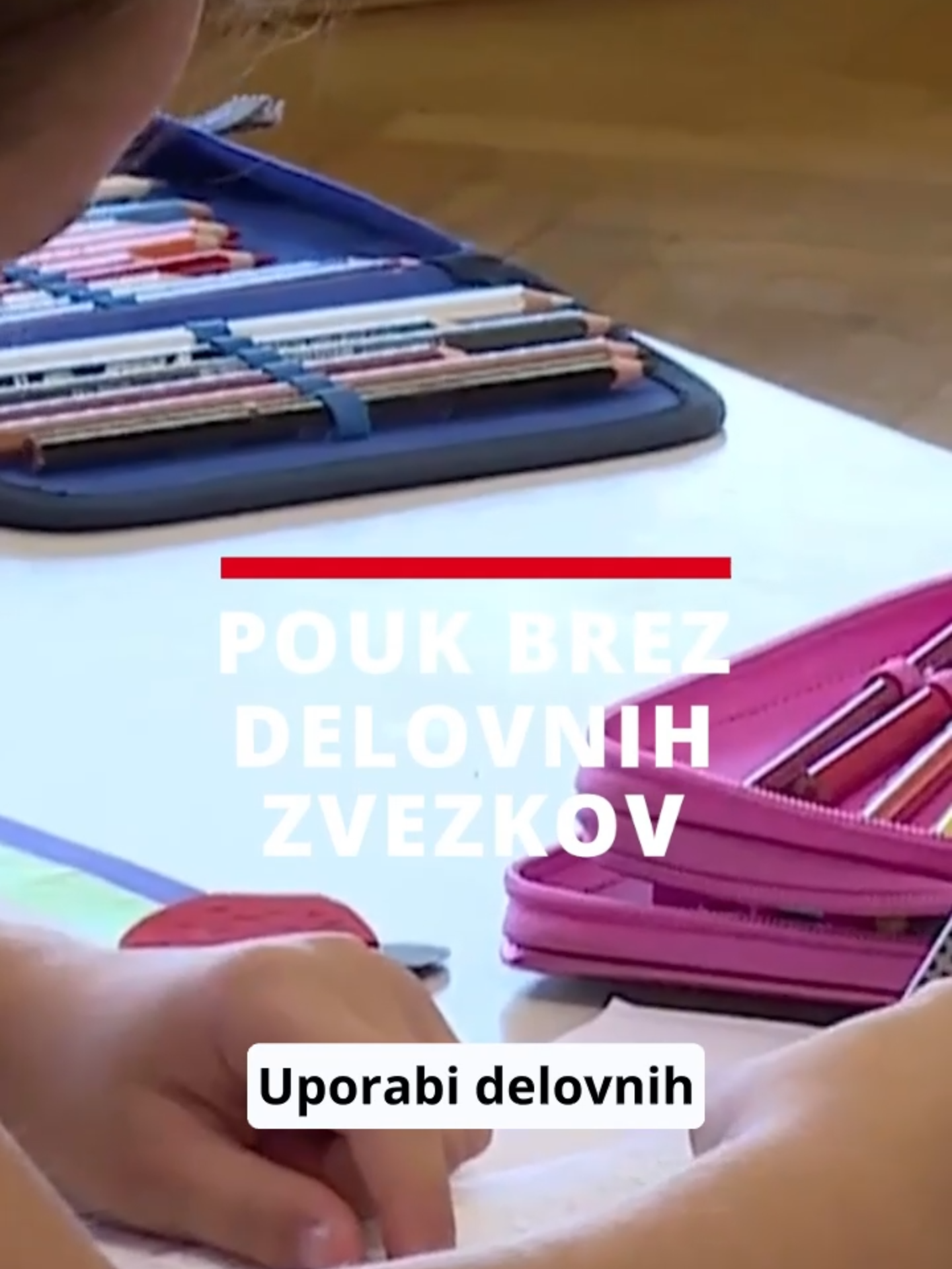 Učenci ene izmed ptujskih osnovnih šol pri pouku ne uporabljajo delovnih zvezkov.  Učiteljica Nataša Vauda je po 20-ih letih poučevanja ugotovila, da jih za uspešno učenje ne potrebujejo. Jasmina Gregorec Kozole.