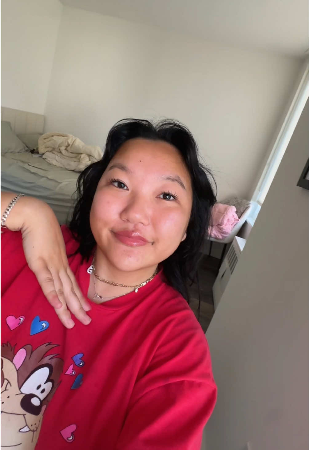 the ultimate lazy girl no makeup look 🎀🫧 obsessed w these products! @The Ordinary @rhode skin @Glossier @Maybelline NY @MERIT Beauty #everydaymakeup #nomakeupmakeuplook #girlhood #rhodeskin #nycinfluencer 