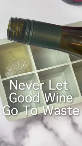 Never waste good wine! 🍷 Freeze leftovers in silicone trays and pop ‘em out when you’re cooking. Red or white…they’re flavor bombs for sauces, soups, and risottos. #KitchenHacks #winelove #cookingtips #EasyRecipes #hack 