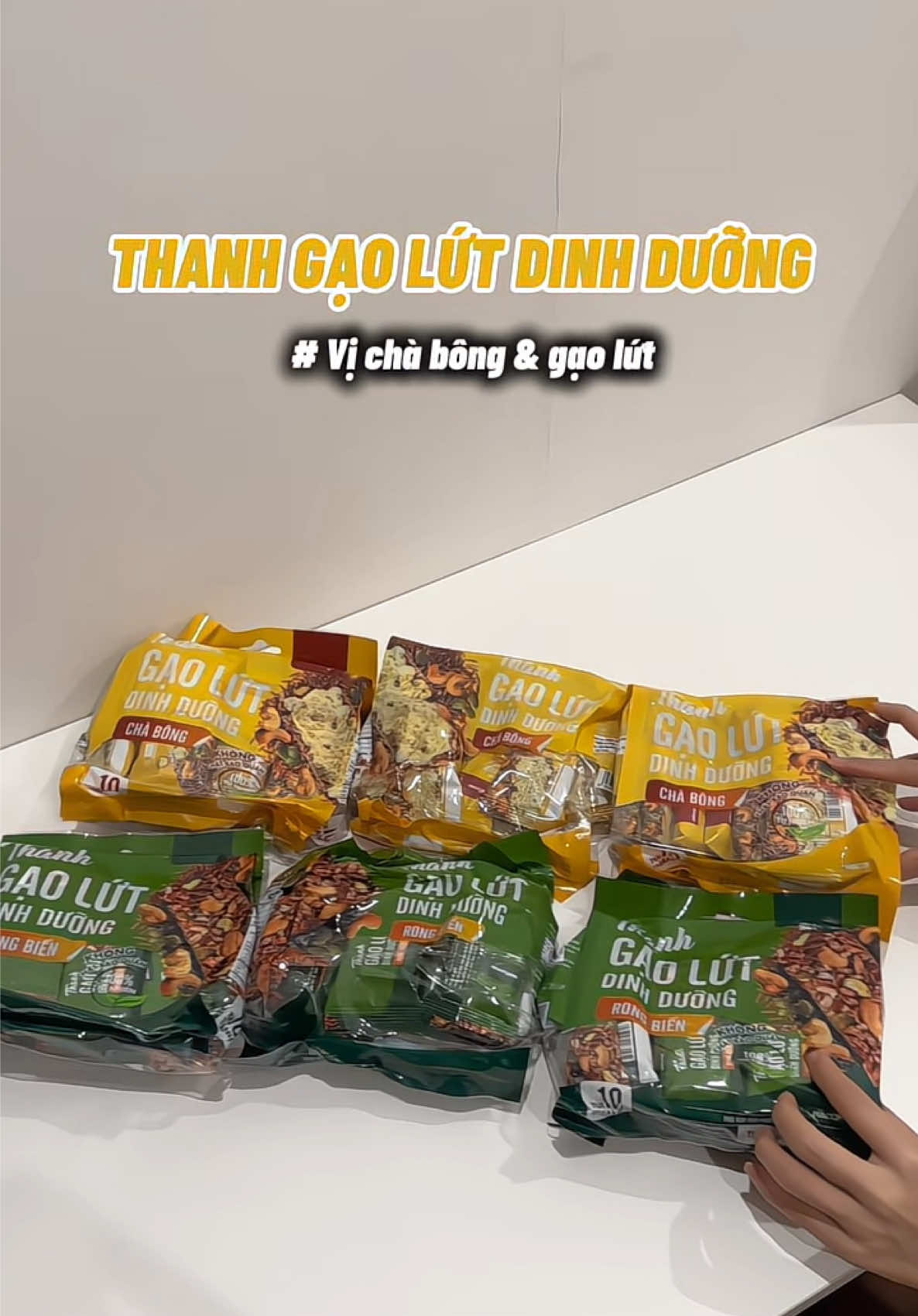 Ăn thanh gạo lứt tốt cho sức khoẻ í #gaolut #thanhgaolut #thanhgaolutchabong #thanhgaolutrongbien #thanhgaolutmixhat 