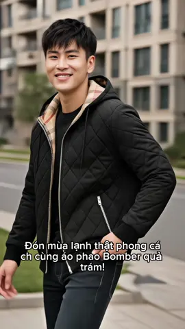 Áo phao nam Bomber Quả Trám kèm mũ 3 lớp #aokhoacnamphongcach #aophaonambomber #aokhoacnamcaocap #aophaonammoinhat #Khôi 