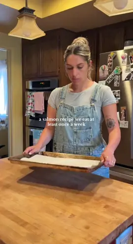 Paprika Honey Dijon Mustard Salmon Ingredients (serves 2–3): * 2 salmon fillets (about 6 oz each) * 1 tbsp Dijon mustard * 1 tbsp honey * 1 tsp smoked paprika  * 1 tbsp olive oil  * Salt & black pepper, to taste Instructions: 1. Preheat oven to 400. Line a baking sheet with parchment paper. 2. In a small bowl, whisk together Dijon mustard, honey, paprika, olive oil, salt, and pepper. 3. Pat salmon dry with a paper towel. Place fillets skin-side down on the baking sheet. 4. Brush or spoon the glaze evenly over the fillets. 5. Roast for 15 minutes, until salmon flakes easily with a fork. 6. Enjoy with rice, roasted veggies, or salad!  #salmonrecipe #easydinnerideas #healthydinner #healthydinnerideas #bakedsalmon 