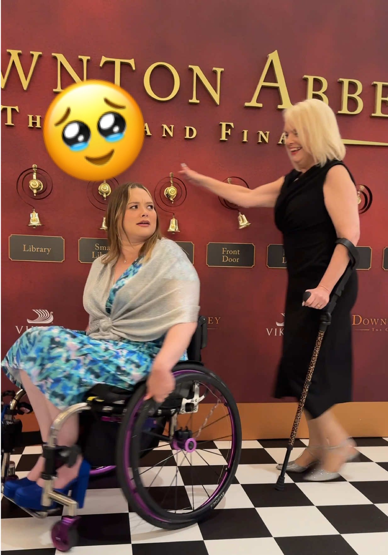 ✨ A night to remember! ✨ Yesterday I had the absolute joy of surprising my mum with tickets to the world premiere of Downton Abbey: The Grand Finale - and her reaction was priceless 🥹❤️ From laughing at the puns to tearing up at the heartfelt nods to Dame Maggie Smith, it was an unforgettable experience.  Huge thanks to @Universal Pictures UK and @DDA Global for this incredible opportunity 🙏 @downtonabbeyofficial In cinemas September 12th – trust me, you won’t want to miss it! 🎬✨ Mum’s fit: Dress- @River Island  Jewellery- @Next  Bag- @KURT GEIGER  Crutch- @coolcrutches  Shoes- @New Look Online  Amy’s fit: Dress, bag, earrings- @TK Maxx  Shoes- Next Dog nose imprint necklace- @Button and Bean 🌷  Wheelchair- @RGK Wheelchairs  #DowntonAbbey #Wholesome #WhatToWatch #Surprise #Reaction @Jo Pohl 