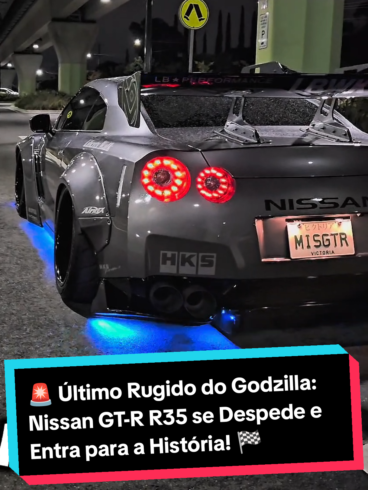 🚨 Último Rugido do Godzilla: Nissan GT-R R35 se Despede e Entra para a História!  #nissan #godzilla #nissangtrr35 #carros #despedida 