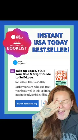 See y’all in Nashville & Chicago! @Runningpress/Runningpress kids @kellycoon106 we did it! Thank you @USA TODAY ❤️ #greenscreen #takeupspace #BookTok #books #teenbooks 