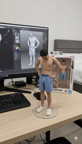 CHECK MY PROFILE FOR THE TUTORIAL!  Finally an action figure of… me? 1/7 scale #ai #prompt #googlegemini #aiprompt #fyp