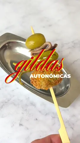 preparo ✨gildas✨ inspiradas en los ingredientes típicos de diferentes comunidades autónomas 🫒🌶️🇪🇸🔥 #gildas #tapas #gilda 