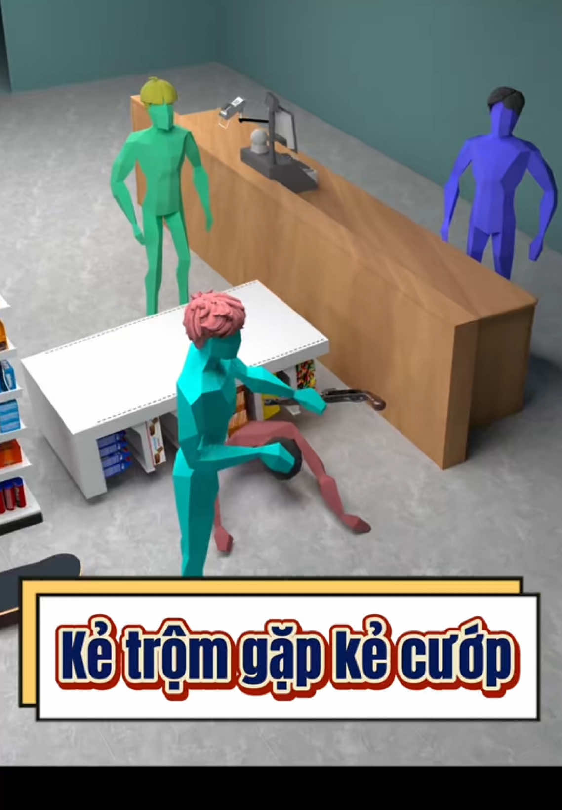 Khi trẻ trộm gặp kẻ cướp  #haihuoc #hoathinh #viral #fyp #khampha 
