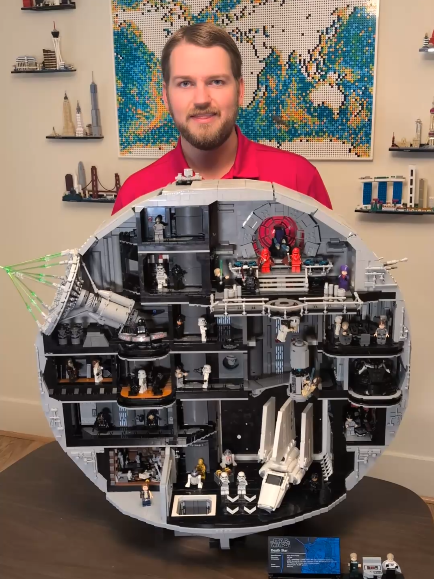 First look inside the $1000 LEGO Death Star set! What do you think? Do you plan to purchase? (Set provided by The LEGO Group) #lego #starwars