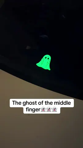 What will be your reaction when you suddenly see a ghost with a middle finger?#ghost #spooky #spookyseason #fyp #stickers 