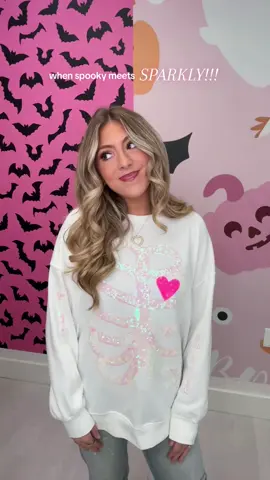 our obsession with all things spooky + sparkly is REAL! 👻✨ #spooky #sparkly #sequins #sparkle #halloween 