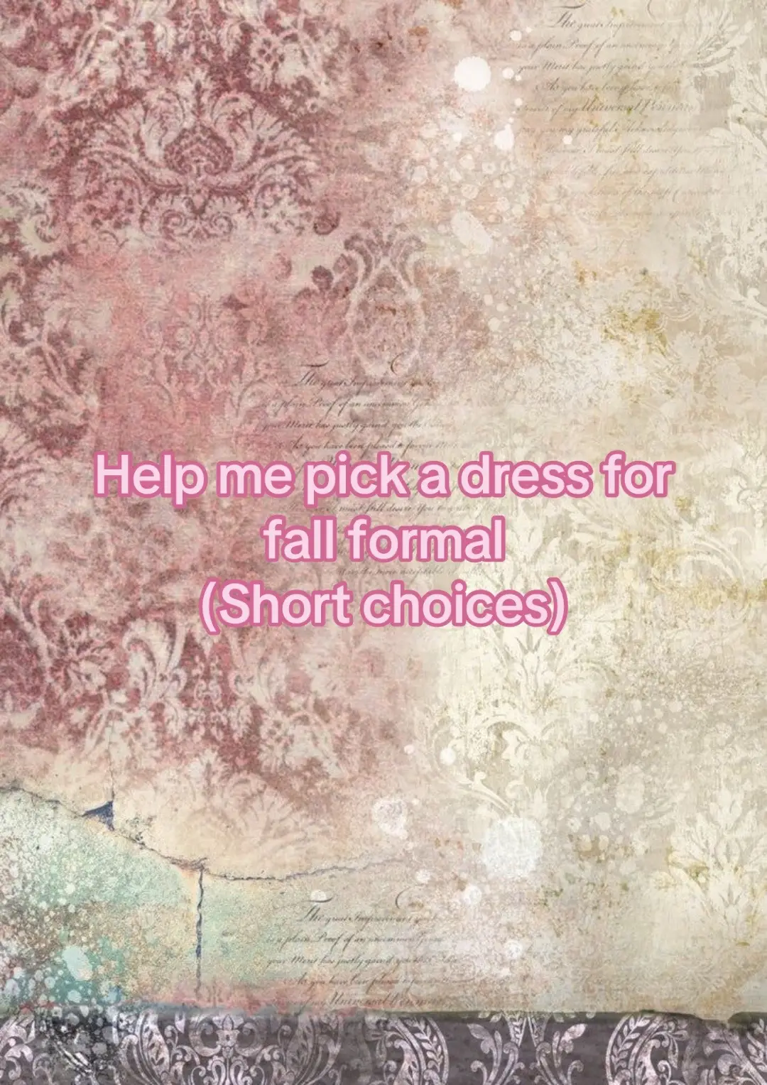A little different video to get some opinions on these dresses 😬 #formaldress #wicked #helpmepick #fypppp #styleme