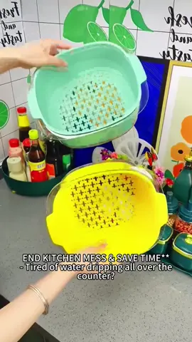 #Goodproductrecommendations#Goodhelperinlife#Double-layerdrainingbasket Thelastkitchendrainblueyouneed