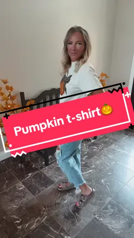 Adorable Pumpkin Shirt for Fall!  Perfect with jeans, skirts, or leggings or under a cardigan! 🎃#fallshirts #pumpkinshirt #fallclothing #comfortcolors #teeshirt 