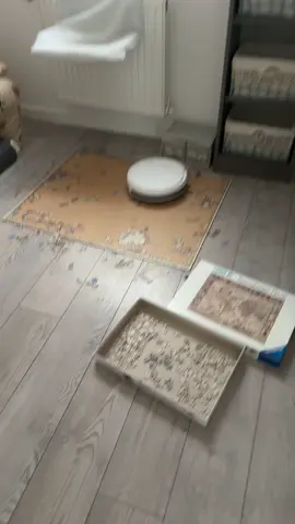 Désolé @Jem☀️ ton puzzle avance pas foufou … 😭 #aspirateurrobot #boulette 