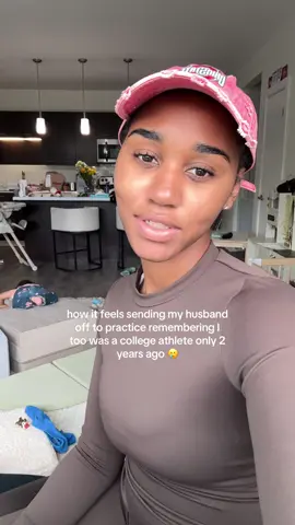 You go have fun at practice 😂 I’ll just be here with our baby ❤️ #collegeathlete #CollegeFootball #collegebasketball #ohiostatefootball #sahm 