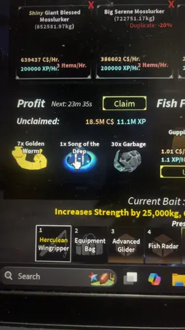 kaget bgt ngecek aquarium liat song of the deep relic 🥸 #fisch #fischroblox #fyp 
