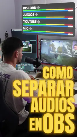 Como separar el audio de manera independiente en obs studio fácil #tipsstreamers #obsstudio #obsaudio #separaraudios #juanluluvt 