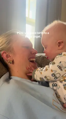 The way he grabs my face and kisses me. 🥹  I love being a boy mom.  #theluckyfew #upsyndrome #boymom #sahm #downsyndromemom 