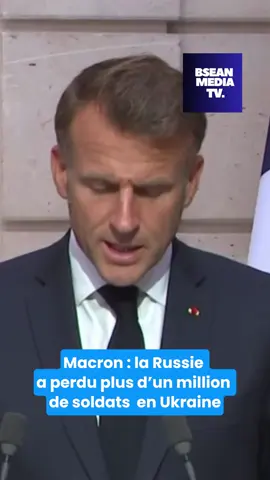 Macron : la russie a perdu plus d’un million de soldats en Ukraine #info #information #socialmedia #russie #news 