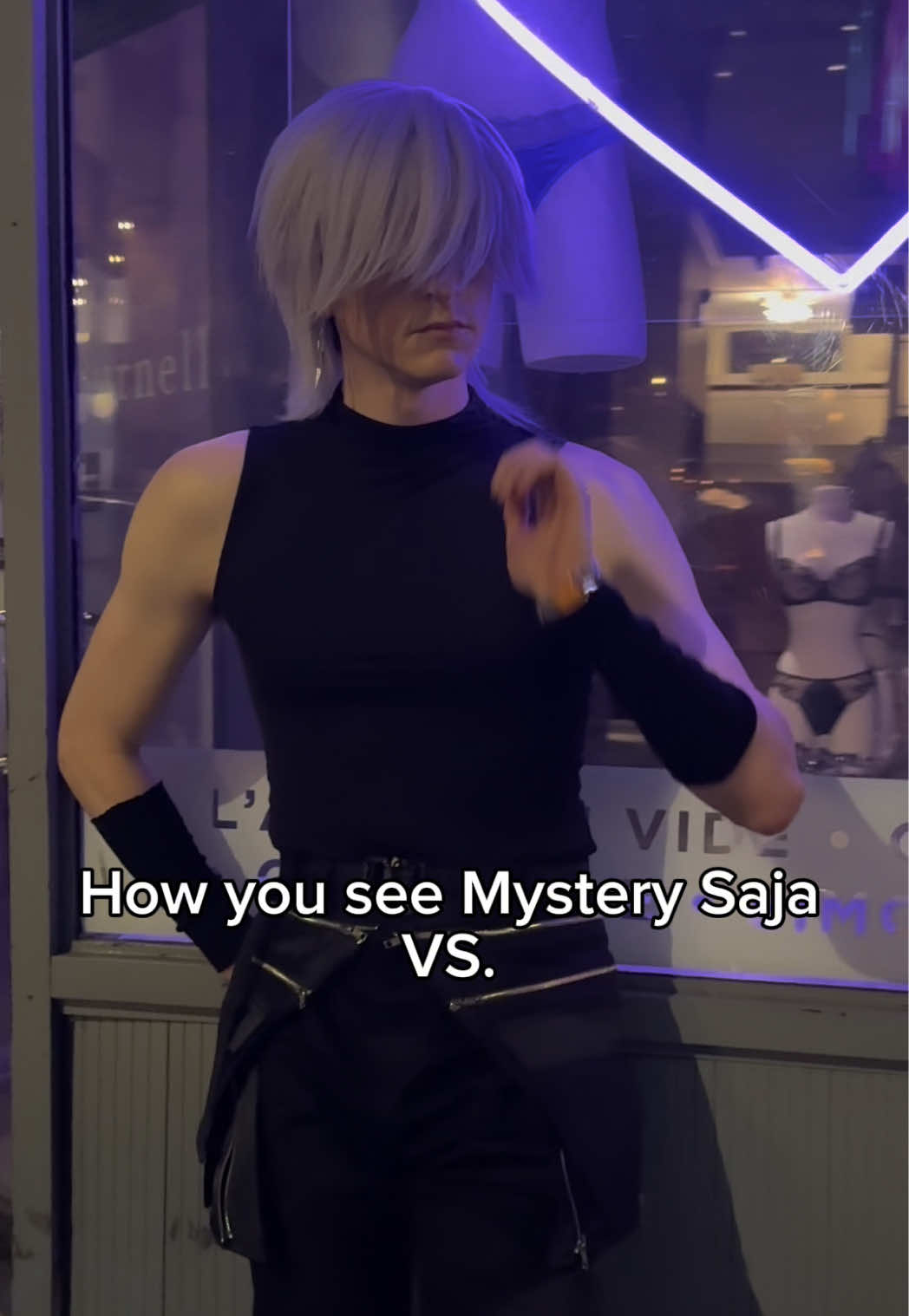 POV: You see Mystery Saja in the city, but can he see you? . . . #kpopdemonhunters #kpdh #sajaboys #mysterysaja #sodapop 