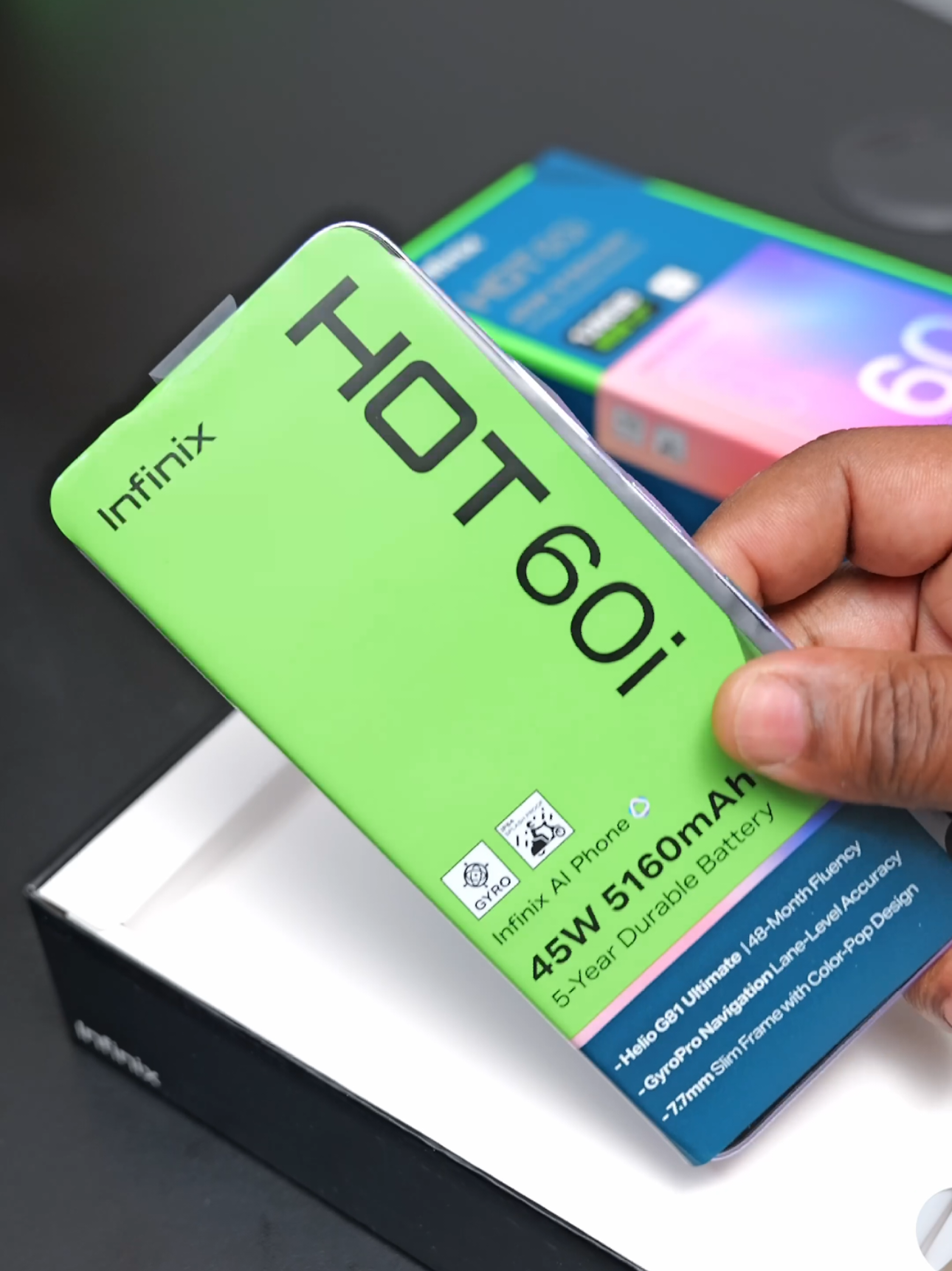 Infinix Hot 60i Unboxing, Price and Spec. Price:N143,900 OR $89 SPEC: -IP64 dust & Splash Resistant  -6.7 inch 720P IPS LCD panel with 120Hz  -MediaTek Helio G81 ultimate  -4/6 or8 RAM and 128GB or 256GB ROM -5,160 mAh battery with 45 watts fast charge  -50MP Main Camera & 8MP selfie Camera  #infinixhot60i #techreview #asmr #budgetsmartphone 