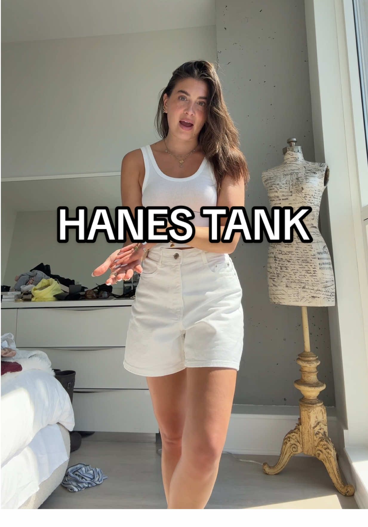 happy to help 🤭 tagging the exact one from my purchase history 🤪🤞🏼😊 #hanes #womans #tank #whitetank #tanktop 