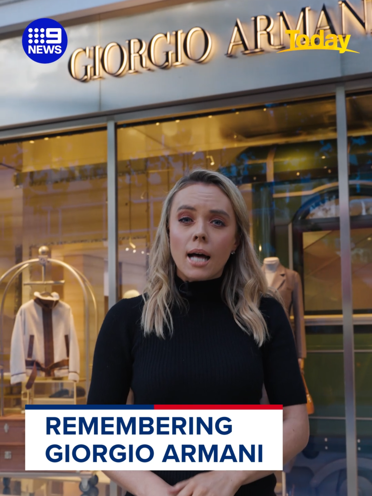 Tributes are flowing for Giorgio Armani, who is being remembered across the globe as a pioneer of the fashion world. @thetodayshow #fashion #Armani #9News