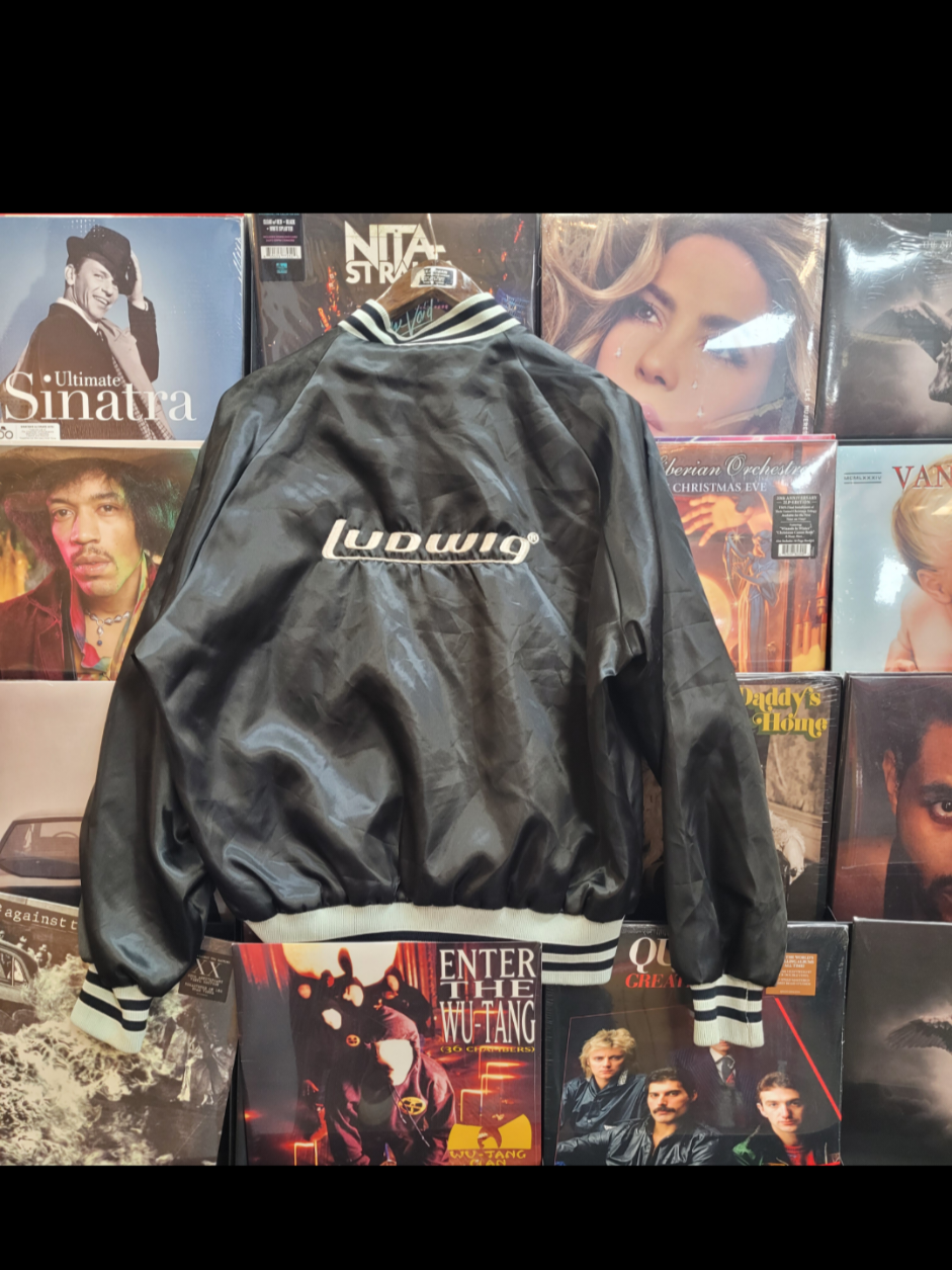 ⚡️Vtg Ludwig Drum Company Satin Jacket 🤟🏽  #bandtees #vintagefashion #vintageclothing #retroaesthetic 