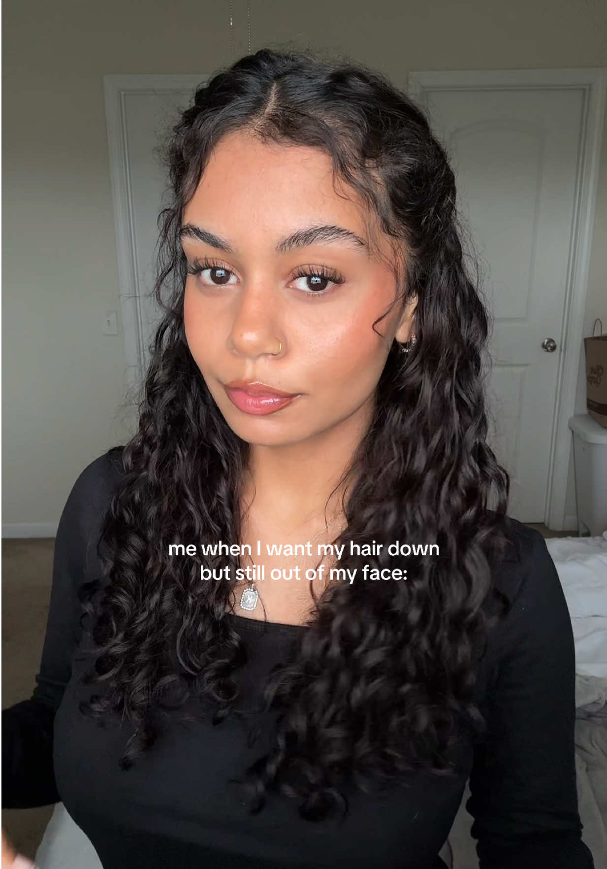 this hairstyle always makes me feel like a fairy mermaid princess 👑  #curlyhair #curlyhairstyles #curlyhairtips #curltok 