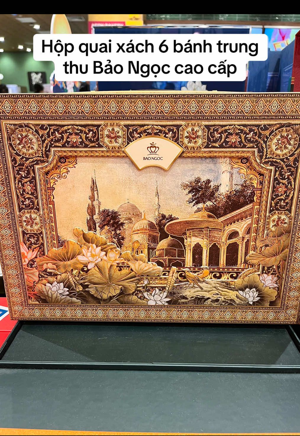 Hộp quai xách 6 bánh trung thu Bảo Ngọc cao cấp 