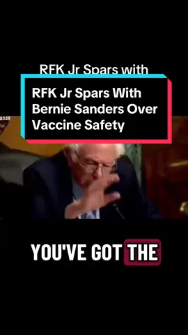 RFK Jr spars with Bernie Sanders over vaccine safety. Rfk Jr was combative and angry. #rfkjr #berniesanders #congressionalhearing 