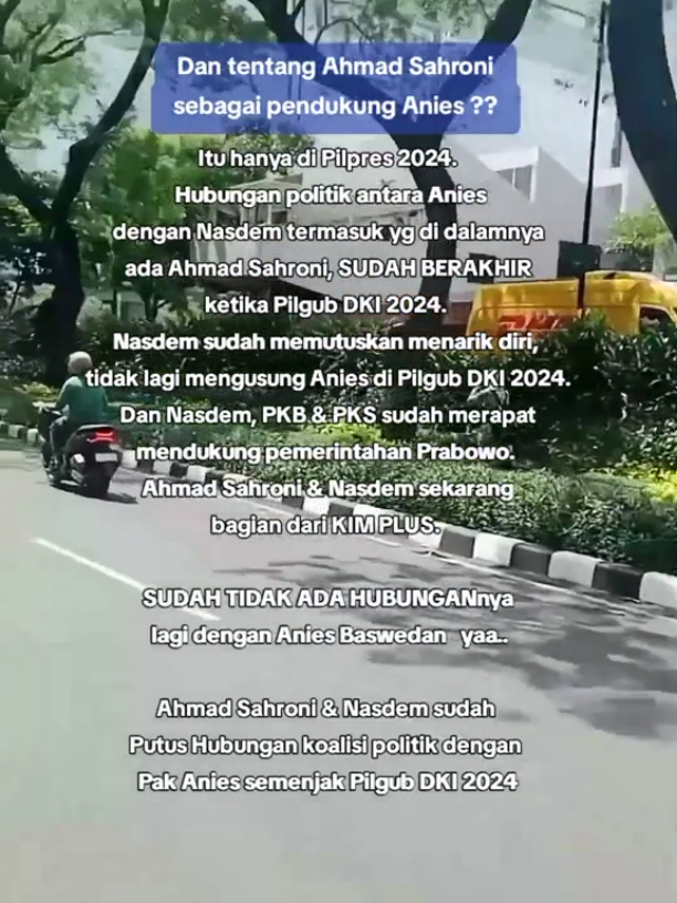 Oiyaa..,  satu lagi soal jet ‎pribadi itu bukan milik Riza Chalid, tp pesawat jet carteran/sewaan yg disewa nasdem. Bukan milik pribadi/ aset partai. Digunakan untuk efisiensi waktu dlm agenda safari politik Anies di pilpres 2024 khususnya di Sumatra.  Anyway, Nasdem juga pernah memfasilitasi Jokowi kampanye di 2014 menggunakan pesawat jet yg mendarat di Bali  Termul halu nyerang cari² kesalahan pak Anies untuk menjatuhkannya di mata publik tp ga ada buktinya #aniesbaswedan  #ahmadsahroni  #nasdem #rizachalid 