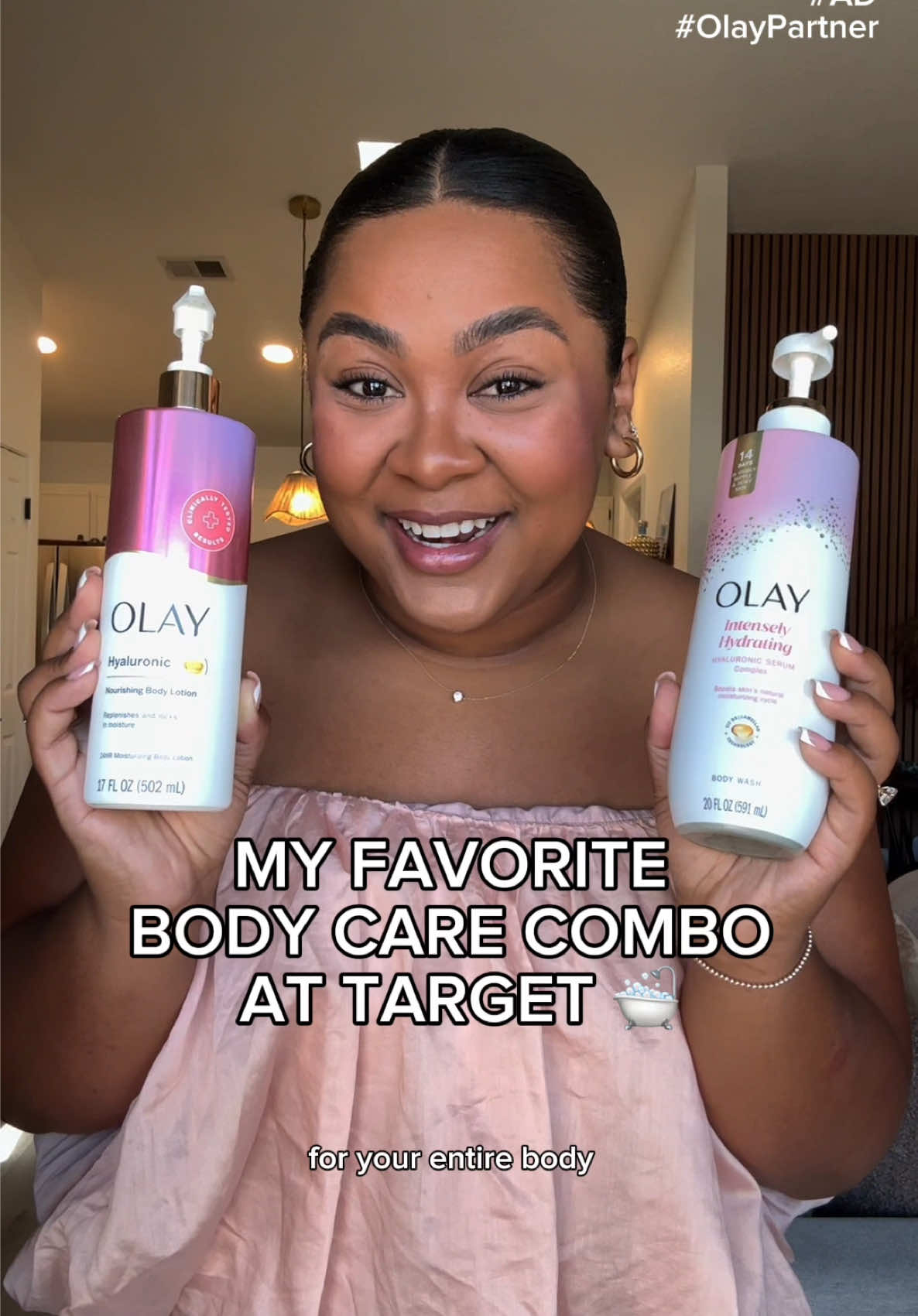#OlayPartner #ad Ready to get your sparkle on? Head over to @target to get your hands on @Olay Skin Care Hyaluronic Acid Body Wash and Lotion for skin that will get people talking 😏🫧#olaybodywash #haul #targetfinds 