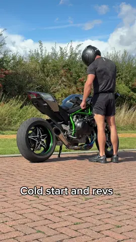 Ninja H2R cold start and revs 🤤 #kawasaki #h2r #h2 #fyp #ninjah2 