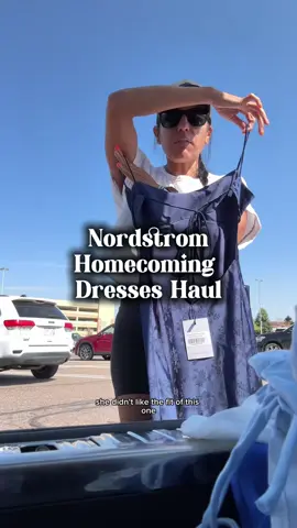 @Nordstrom homecoming dresses haul. These were the no’s and returning but she did find 3 that we are deciding on!  #Homecoming @Princess Polly #homecomingdress #nordstrom #shoppinghaul #dresshaul 