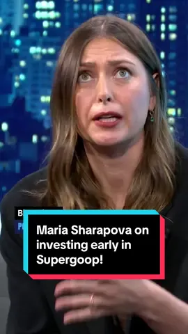 #Tennis legend Maria #Sharapova talked about being an early investor in the sunscreen brand #Supergoop! at Bloomberg's #PowerPlayers  #business