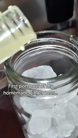 Yes I opened it before it was ready but here's the thing, IT WAS STILL SOOOO GOOD!!! #fyp #homemadegingerbeer 