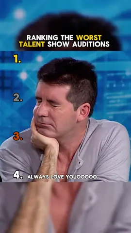 Ranking the worst talent show auditions #talentshow #xfactor #americasgottalent #simoncowell #xfactoruk 