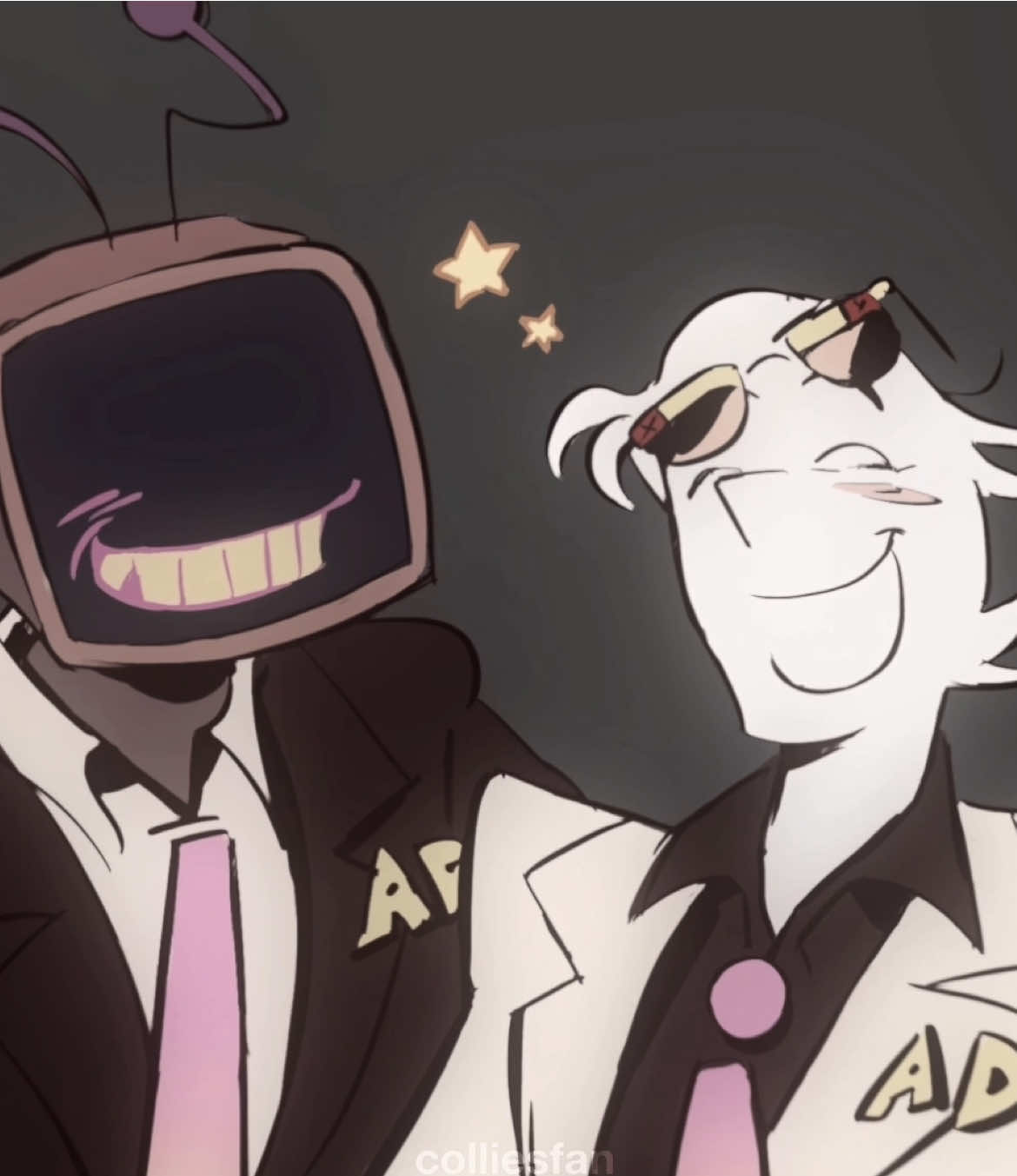 This au is all i think about nowdays / Art belongs to @Dingo!! || #deltarune #spamtenna #spamton #tenna #fyp 