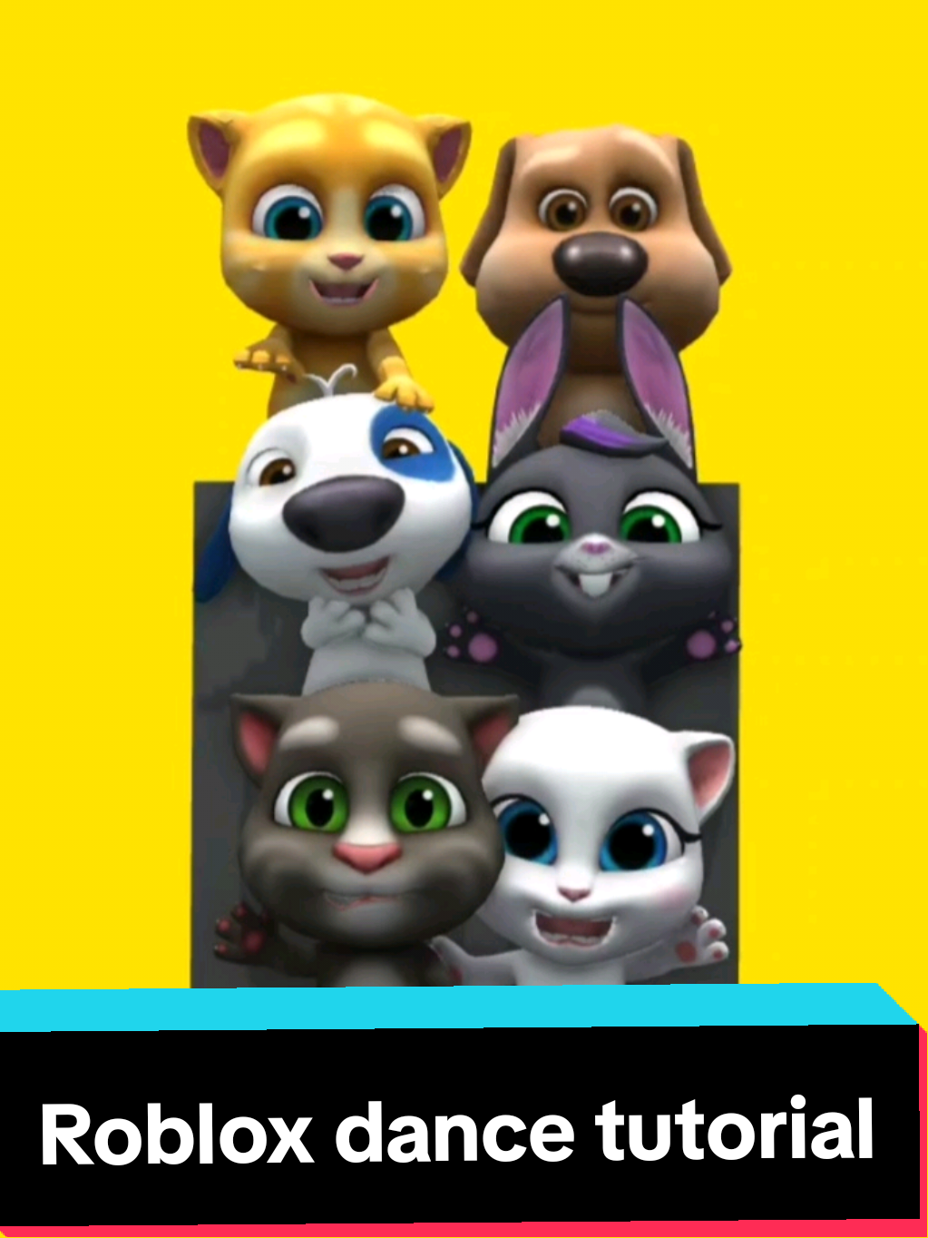 Talking tom friends roblox dance tutorial 3d animation #talkingtomfriends #hank #becca #angela #talkingben 