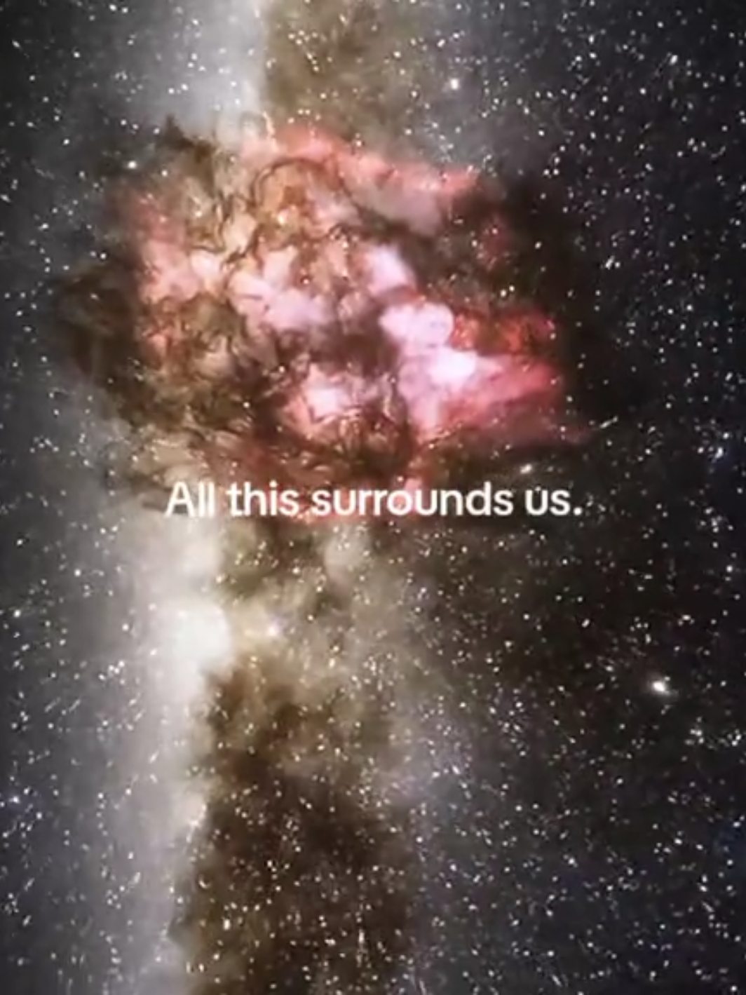 A fragile oasis floating in an unimaginably vast cosmic ocean. #space #universe #mysterious #scary #fyp 