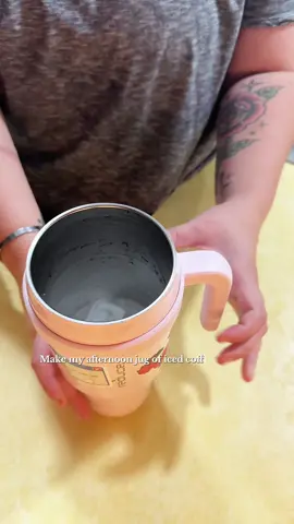 This was sooooo good and much needed after running around doing errands all morning!! #coffee #sahm #momtok #makecoffeewithme #fyp