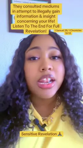 They have went too far! #christiantiktok #familarspirits #1samuel28 #abomination #monitoringspirits #exposure #judgement#vengeanceisminesaiththelord #chosenone #generationalcursebreaker #cutthemoff #mediums 