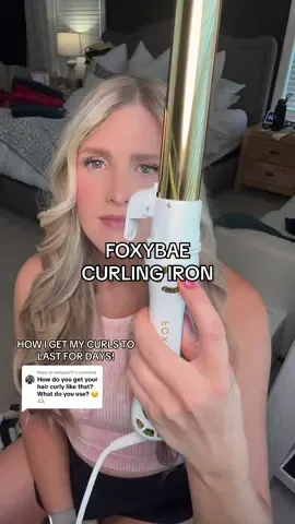 Replying to @Ashpash17 This FoxyBae curling iron gives me the bounciest, long-lasting curls without the damage 🙌 Perfect for everyday glam or holiday party looks ✨ If you’ve been needing a styling upgrade, this is the one 🔥 #FoxyBae @FoxyBae Hair  Hashtags: #tiktokshopblackfriday #tiktokshopcybermonday #BlackFridayDeals #HolidayShopping 
