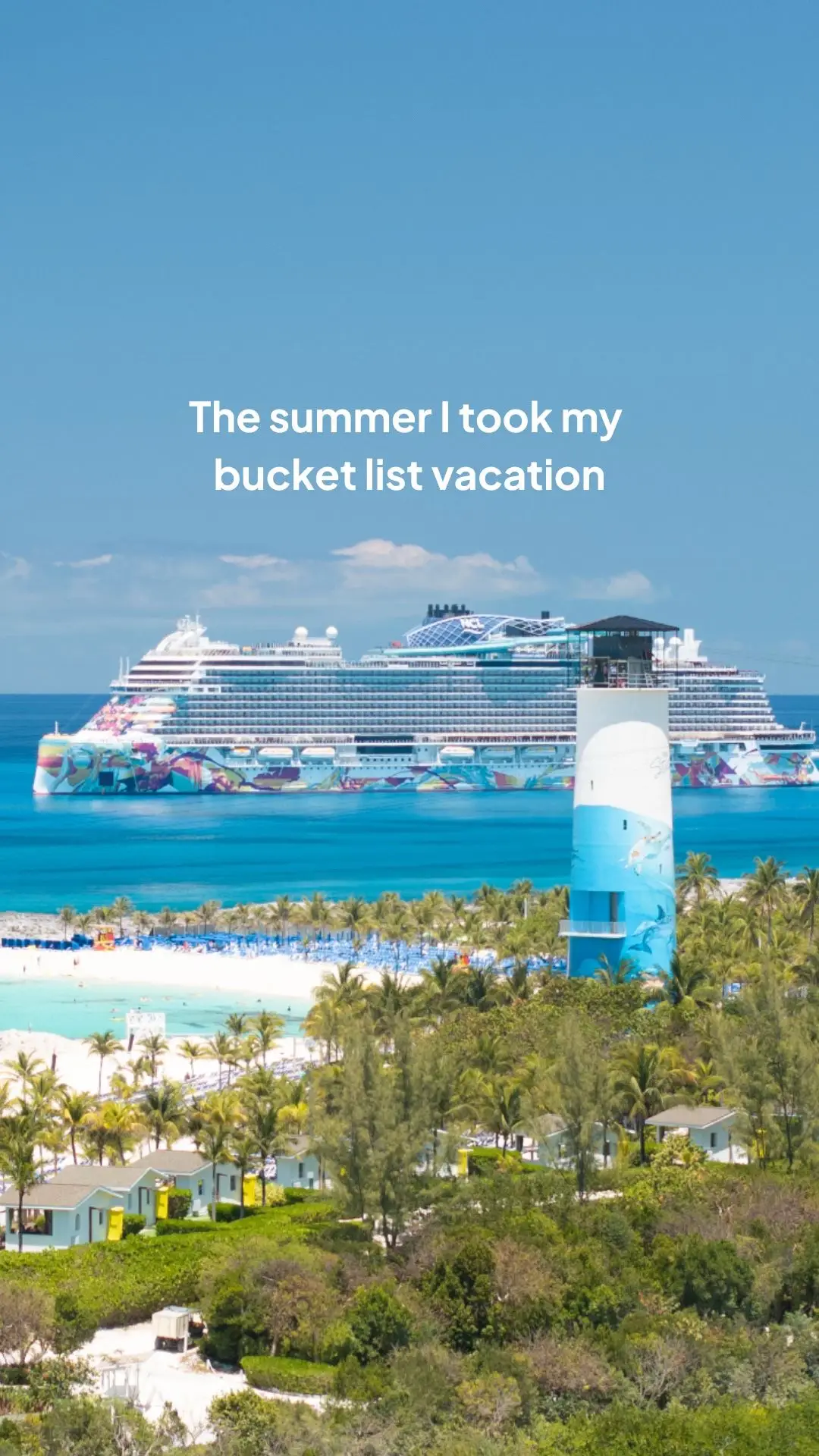 Tell us one thing you checked off the bucket list this summer 🤩🚢 #norwegiancruiseline #ncl #cruise #thesummeriturnedpretty #cruiselife