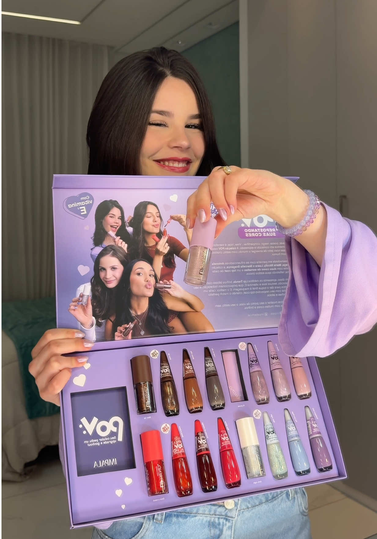 OLHA SÓ PRA ISSOOOOO @Impala 💜 coleção POV veio com tudo!! tô extremamente realizada 🥳 @Antonela Braga @Marcella Bragança @Maria Nicolly 
